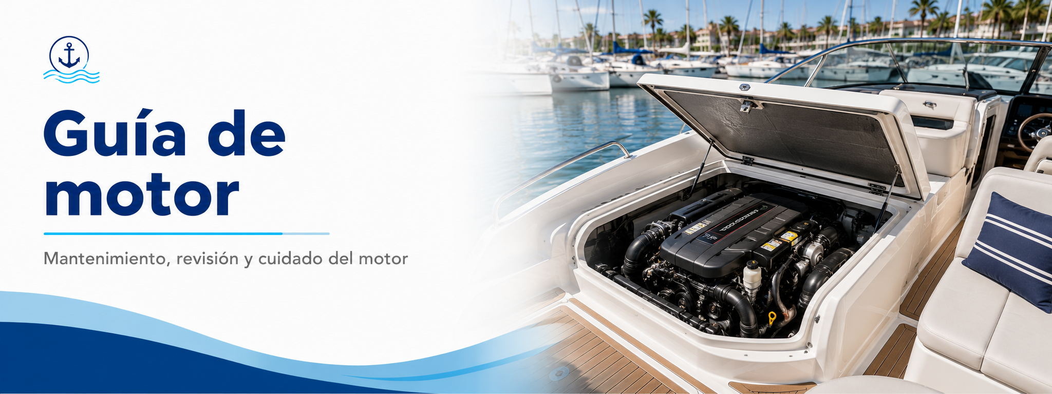 Guía de motor para barcos